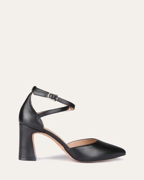 Alma Mid Heels Black Leather Refined Silhouette Gear For Today