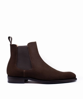 Adapt To Flow Premium Layers Brown Suede Calfskin Chelsea Boots