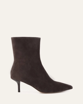 Responsive Fit Essence Of Movement Winnie Mid Ankle Boots Bitter Choc Suede
