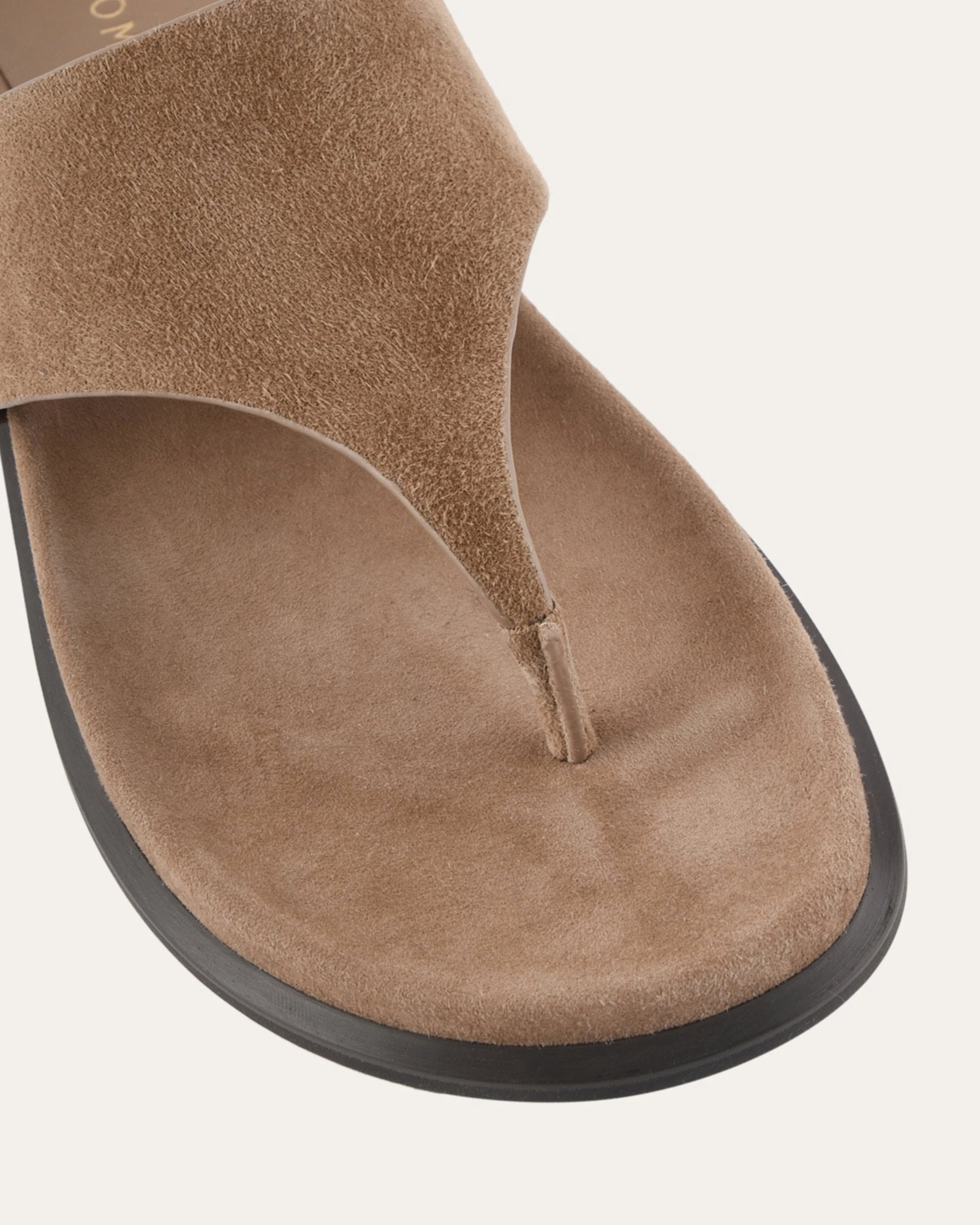 Toby Flat Sandals Latte Suede Your Everyday Edge Fluid Design