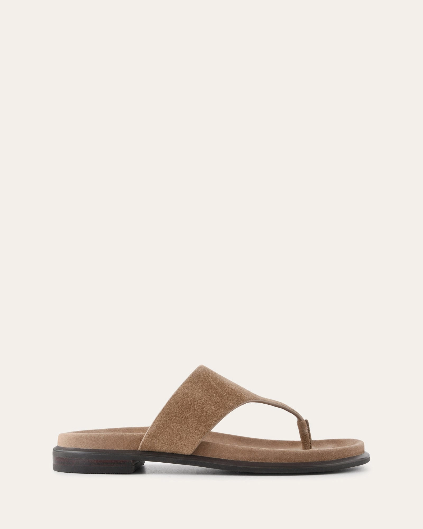 Cool Minimalism Toby Flat Sandals Latte Suede