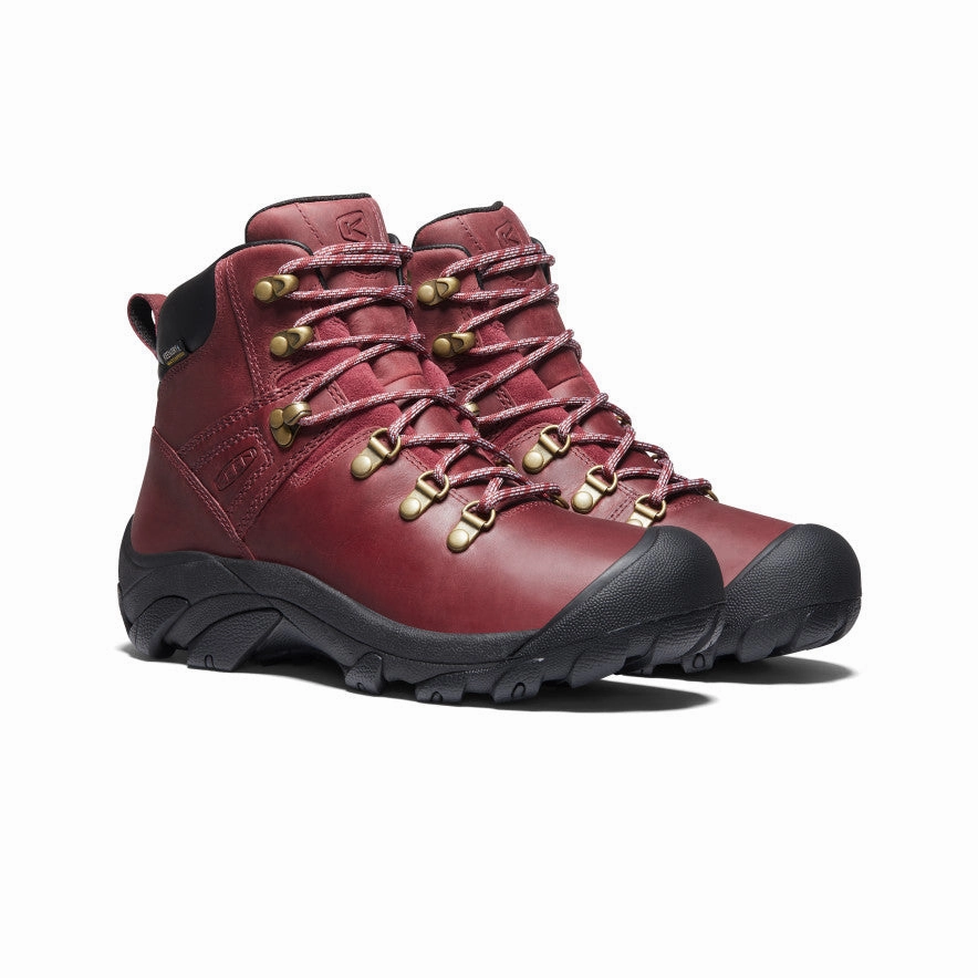 Women'S Pyrenees Waterproof Hiking Boot  |  Tibetan Red/Black Soft Impact Motion-Minded