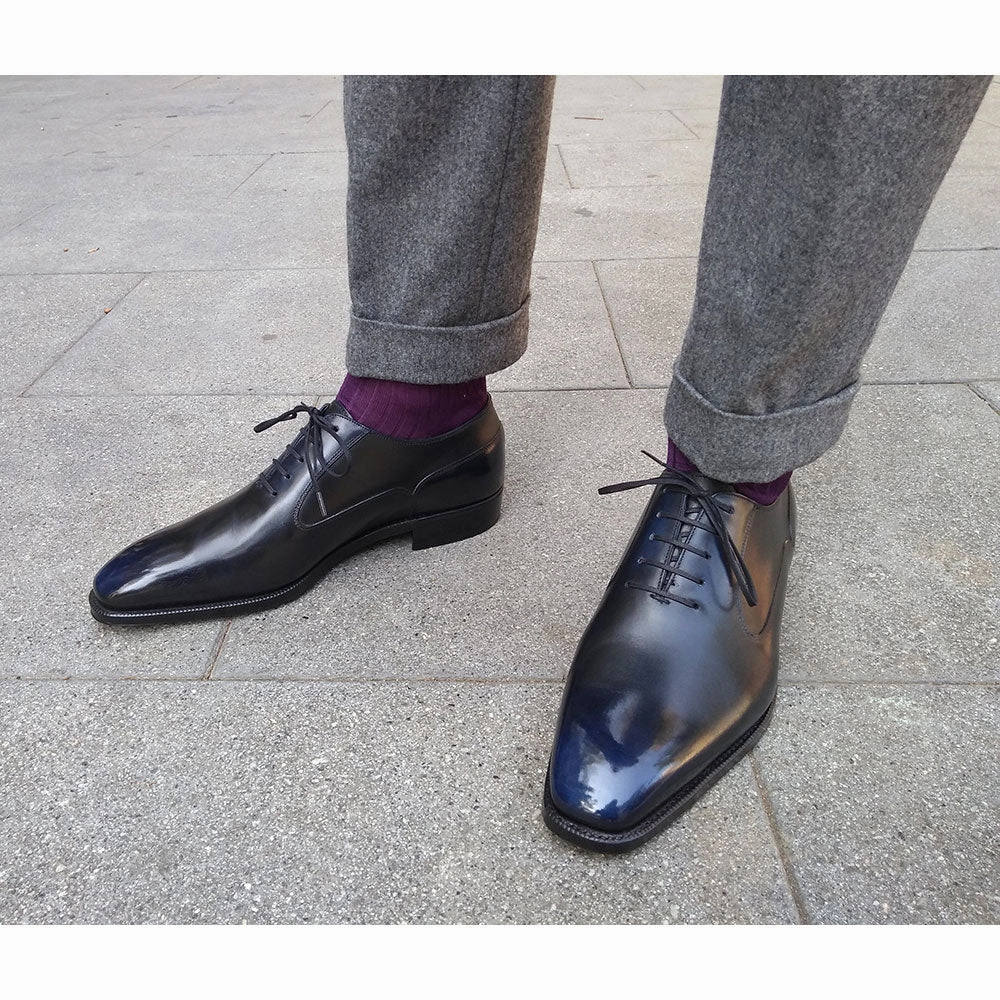 Domingo Balmoral Oxford Shoe Mto - Orion Patina Designed To Shift