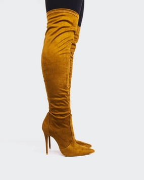 Brasilia Camel Suede Stretch Go With Flow