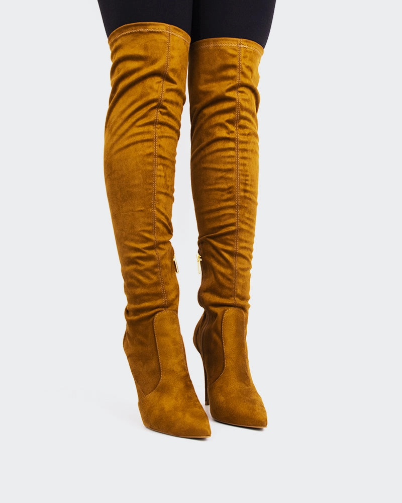 Brasilia Camel Suede Stretch Core Elements Modern Rhythm