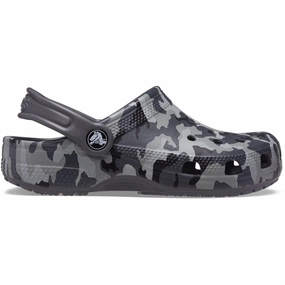 Bold Looks City-Layered Crocs Classic Camo Clog Black/Grey