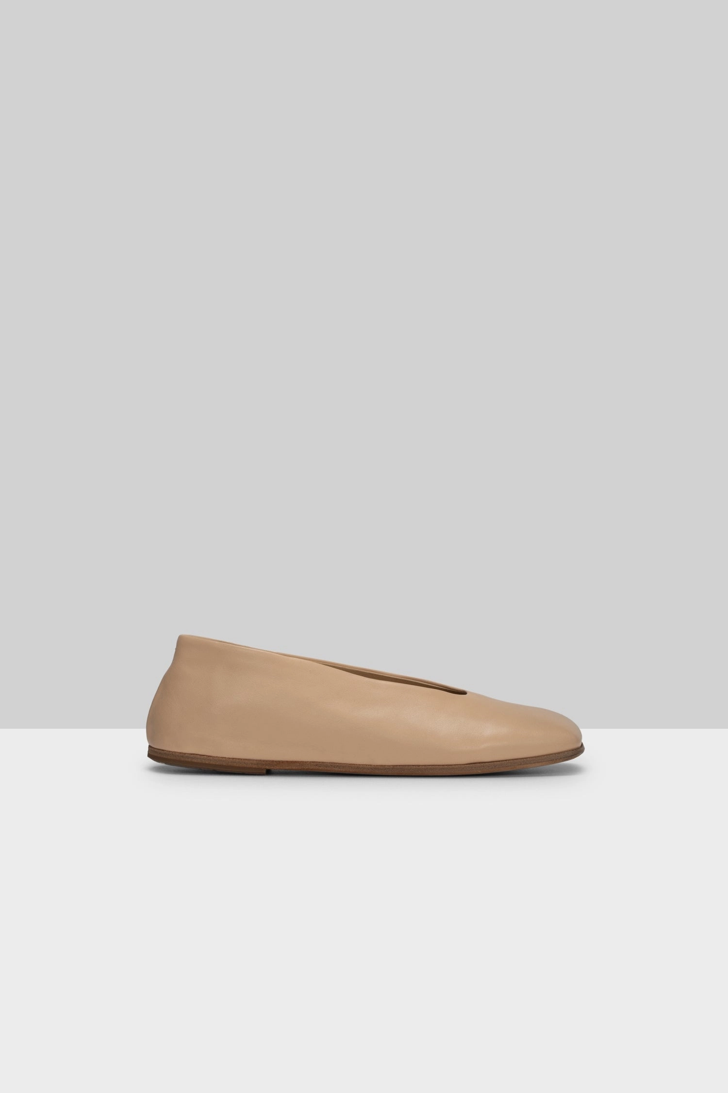 Spatolona Leather Shoe In Biscuit Next-Gen Vibe