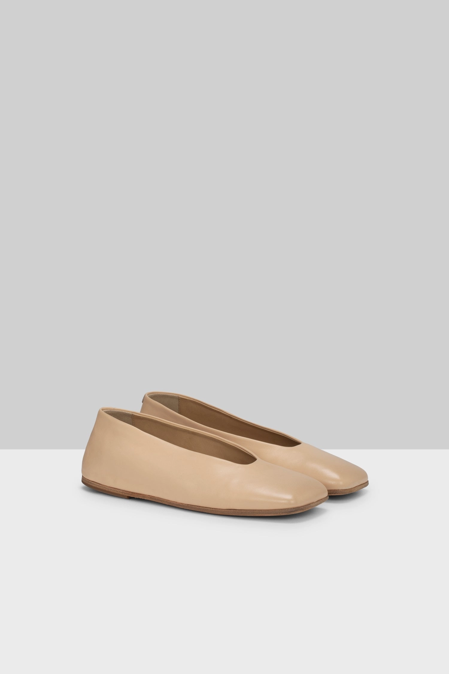 Spatolona Leather Shoe In Biscuit Make It Flow
