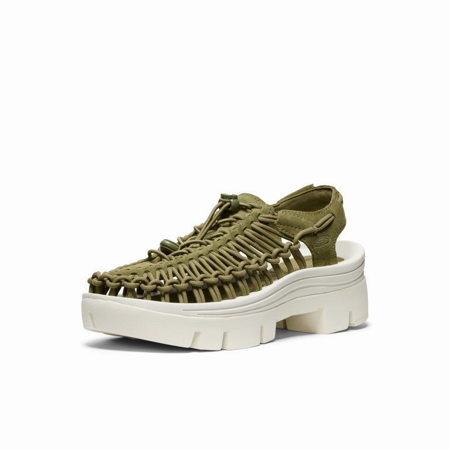 All Gender Uneek Plt Sneaker  |  Martini Olive/Star White Refined Edge Everyday Ready