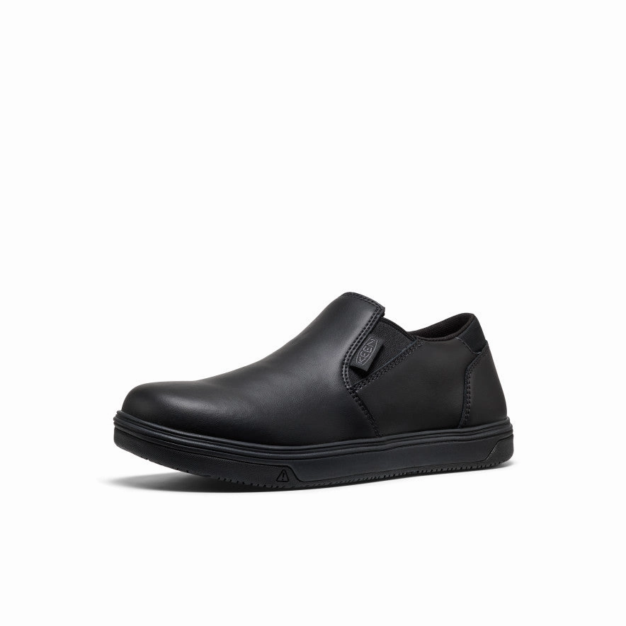 Curated City Bold By Design Men'S Kenton Shift Wtx Work Shoe (Soft Toe)  |  Black/Black