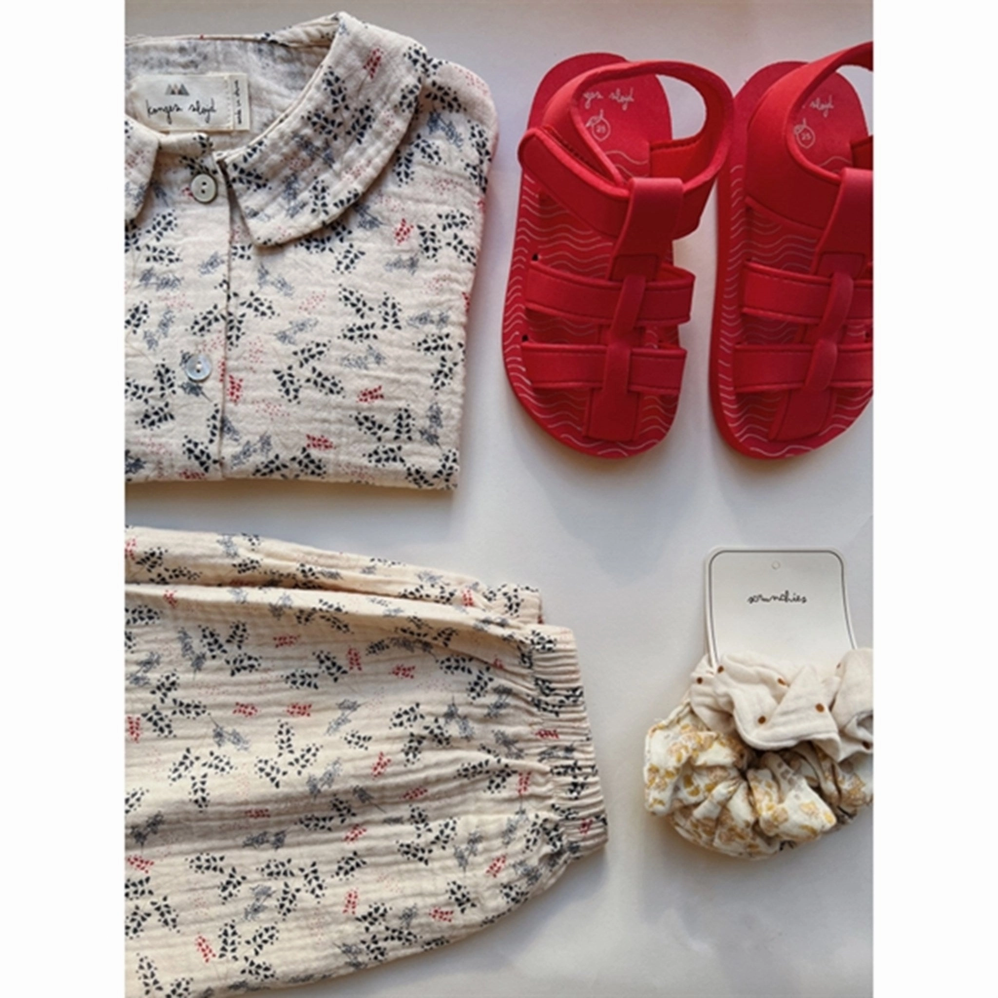 City-Fit Konges Sl?Jd Sable Sandals Fiery Red