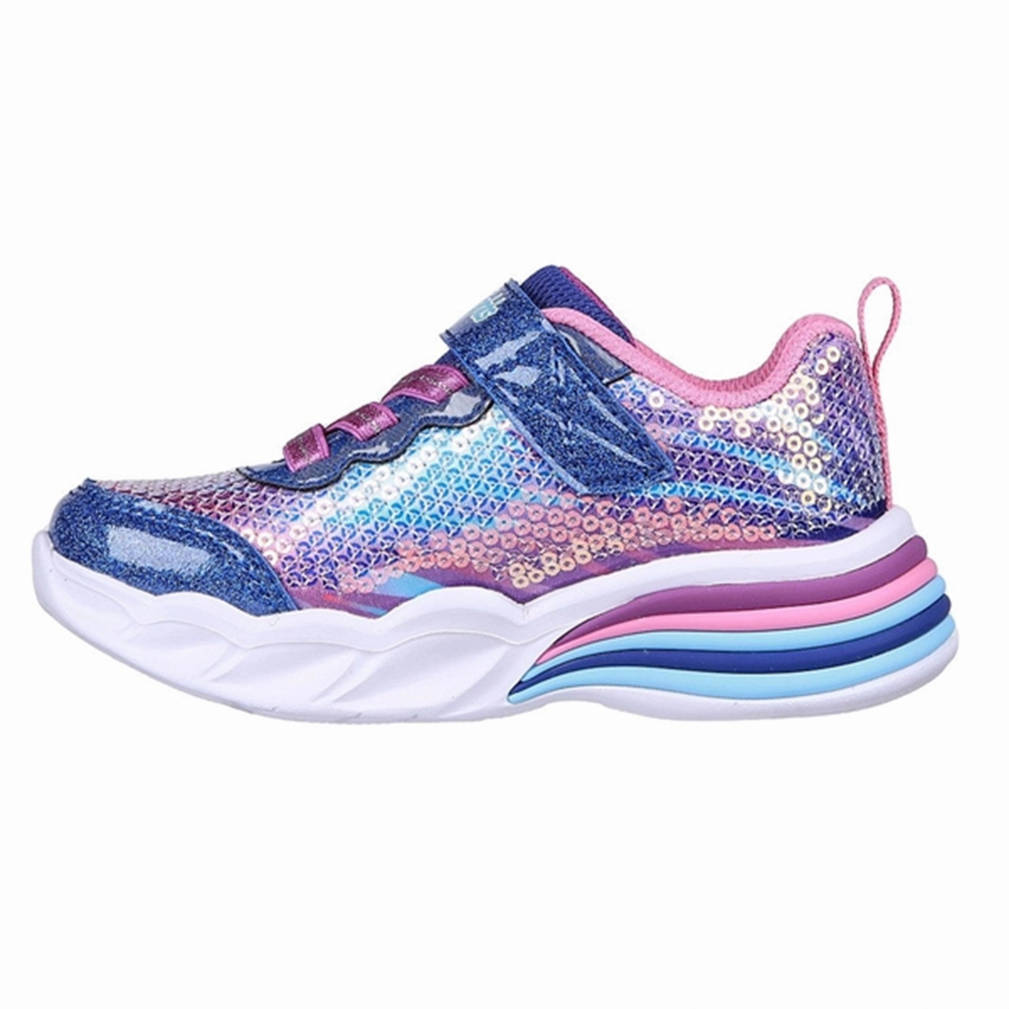 Skechers S-Lights Heart Lights Sneakers Lets Shine Navy Multicolor Inspired By Rhythm Shift Your Gear