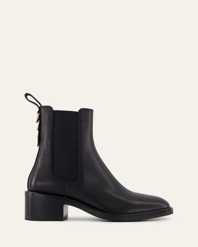Modern Movement Gear Future-Ready Mona Flat Ankle Boots Black Leather