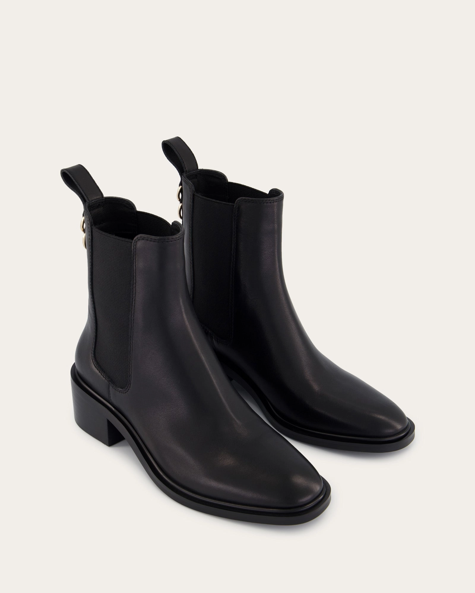 Built For Pace Pure Expression Mona Flat Ankle Boots Black Leather
