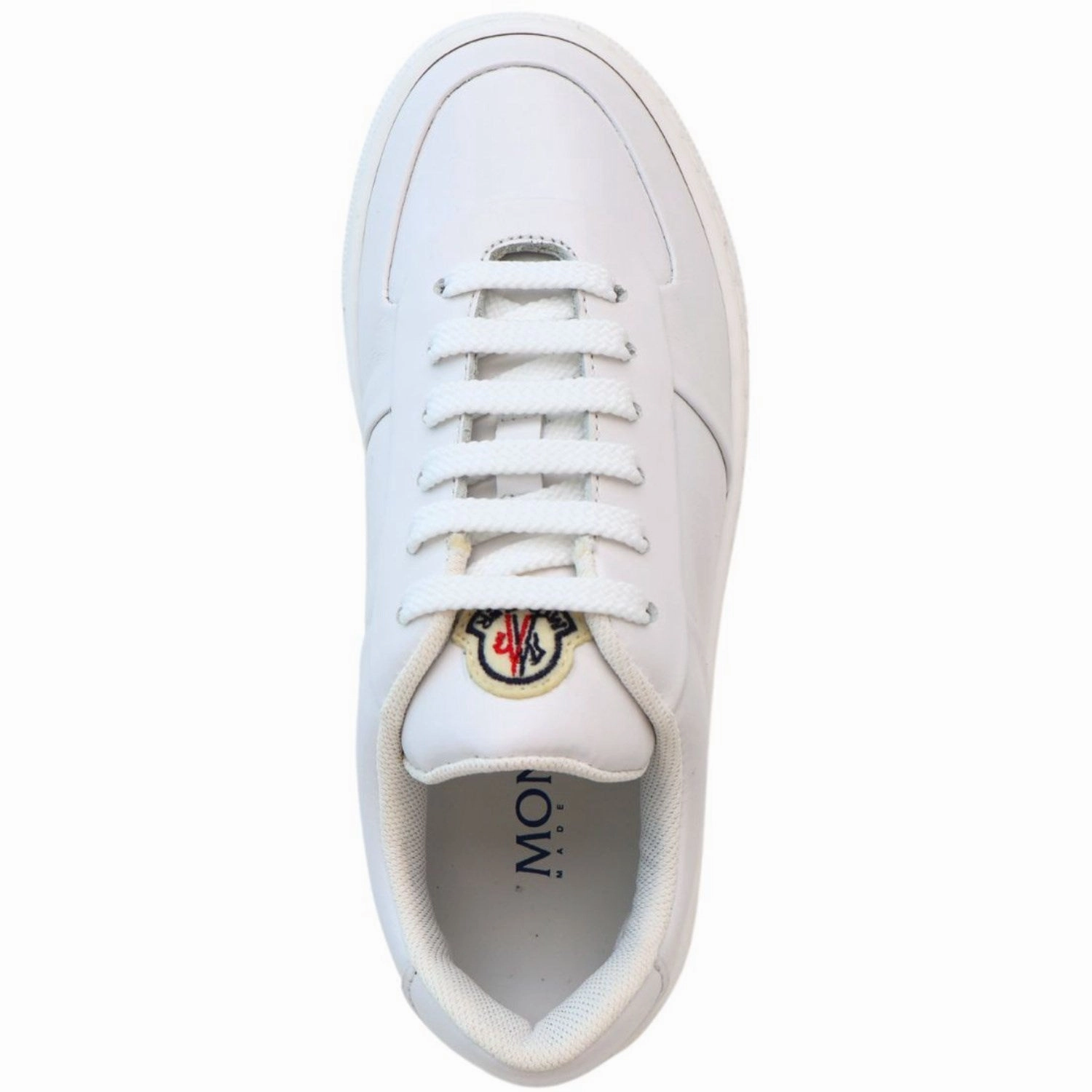 Moncler White Sneakers Simplified Life Style In Balance