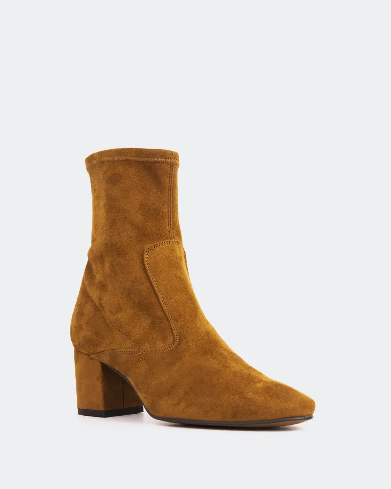 Montigny Tan Suede Stretch Form Meets Calm