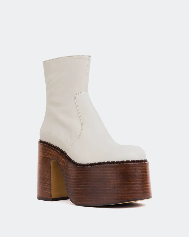 Downtown Vibe Gunner Off White Leather