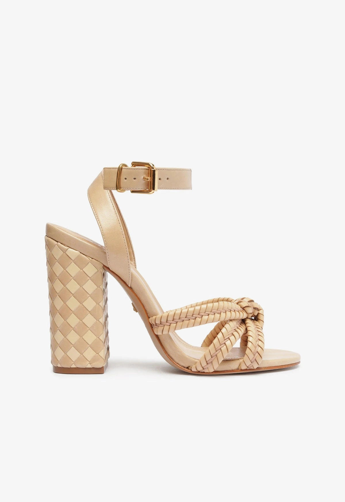 Clean-Forward Change-Ready Kareena Woven Leather Sandal