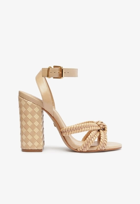 Clean-Forward Change-Ready Kareena Woven Leather Sandal