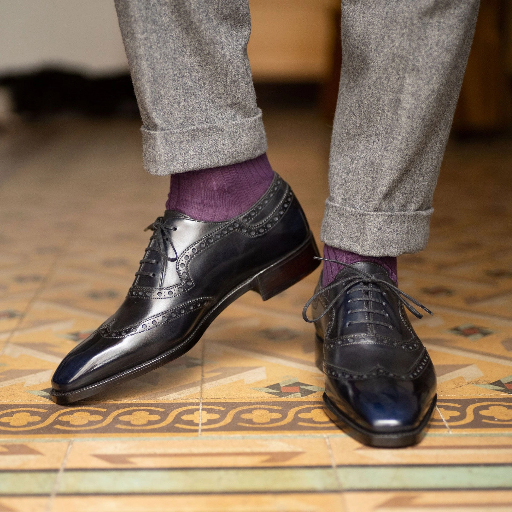 Rafael Wingtip Adelaide Shoe Mto - Orion Patina Designed For Presence