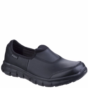 Skechers Workwear Sure Track Slip Resistant Occupational Shoe Clean Attitude Uncomplicated Fit