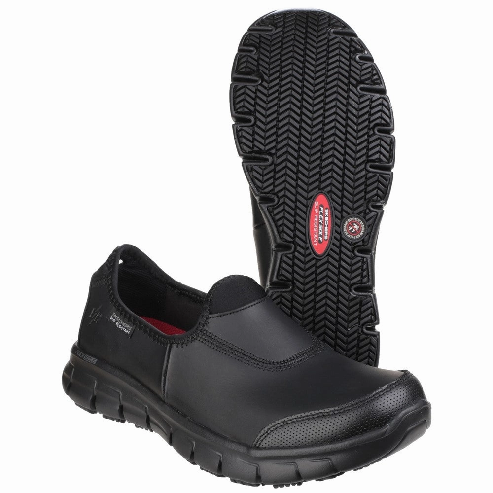 Skechers Workwear Sure Track Slip Resistant Occupational Shoe Rhythm-Based Wear Daily Shift