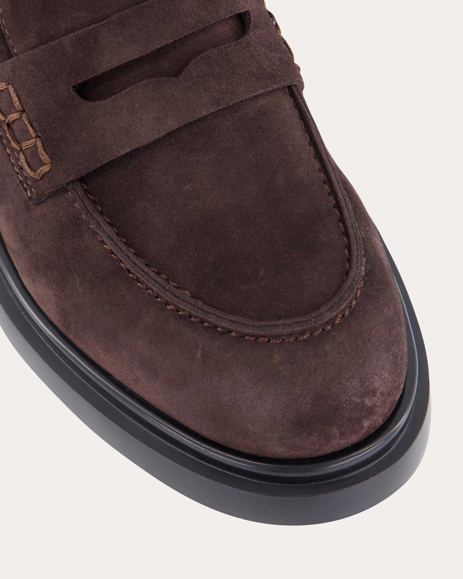 Seamless City Jarvis Loafers Bitter Choc Suede