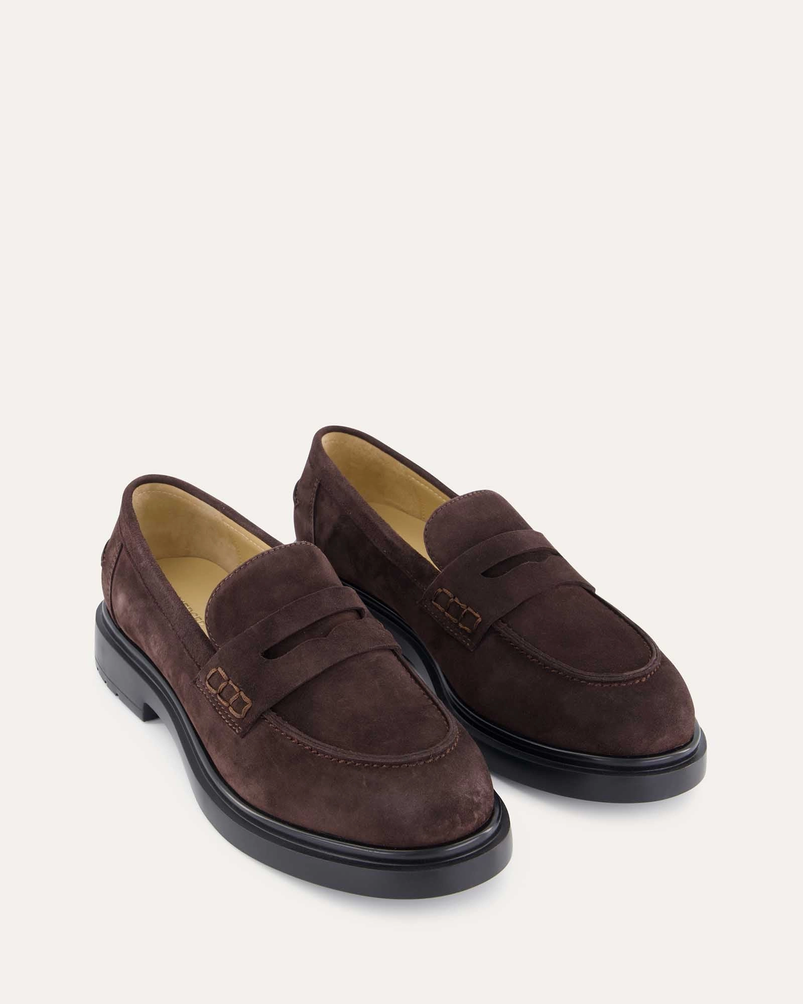 Pure Motion Jarvis Loafers Bitter Choc Suede