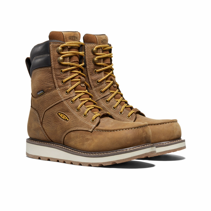 Season-Free Style Men'S Cincinnati 8" Waterproof Boot (Carbon Toe)  |  Belgian/Sandshell