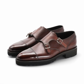 Joseph Double Monk Shoe - Marron Mediterraneo Form-Light Fit Calm Layers