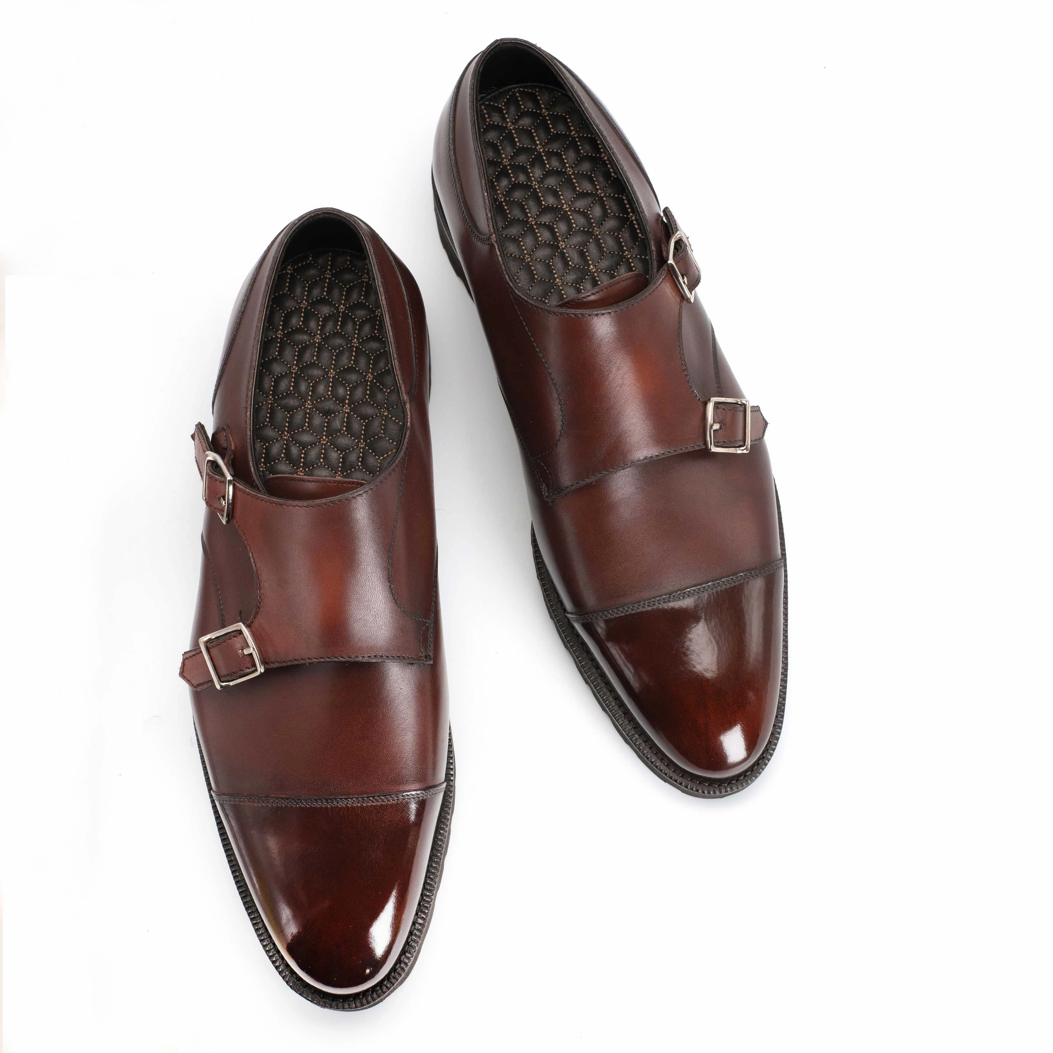 Make It Flow Joseph Double Monk Shoe - Marron Mediterraneo