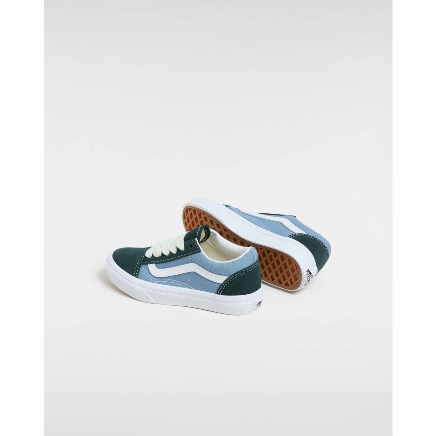 Layered Motion Vans Green/Blue Old Skool 2-Tone