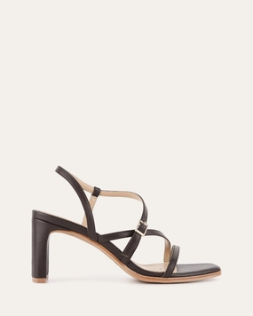Nala Mid Heel Sandals Bitter Choc Leather Optimized Rhythm Future-Form