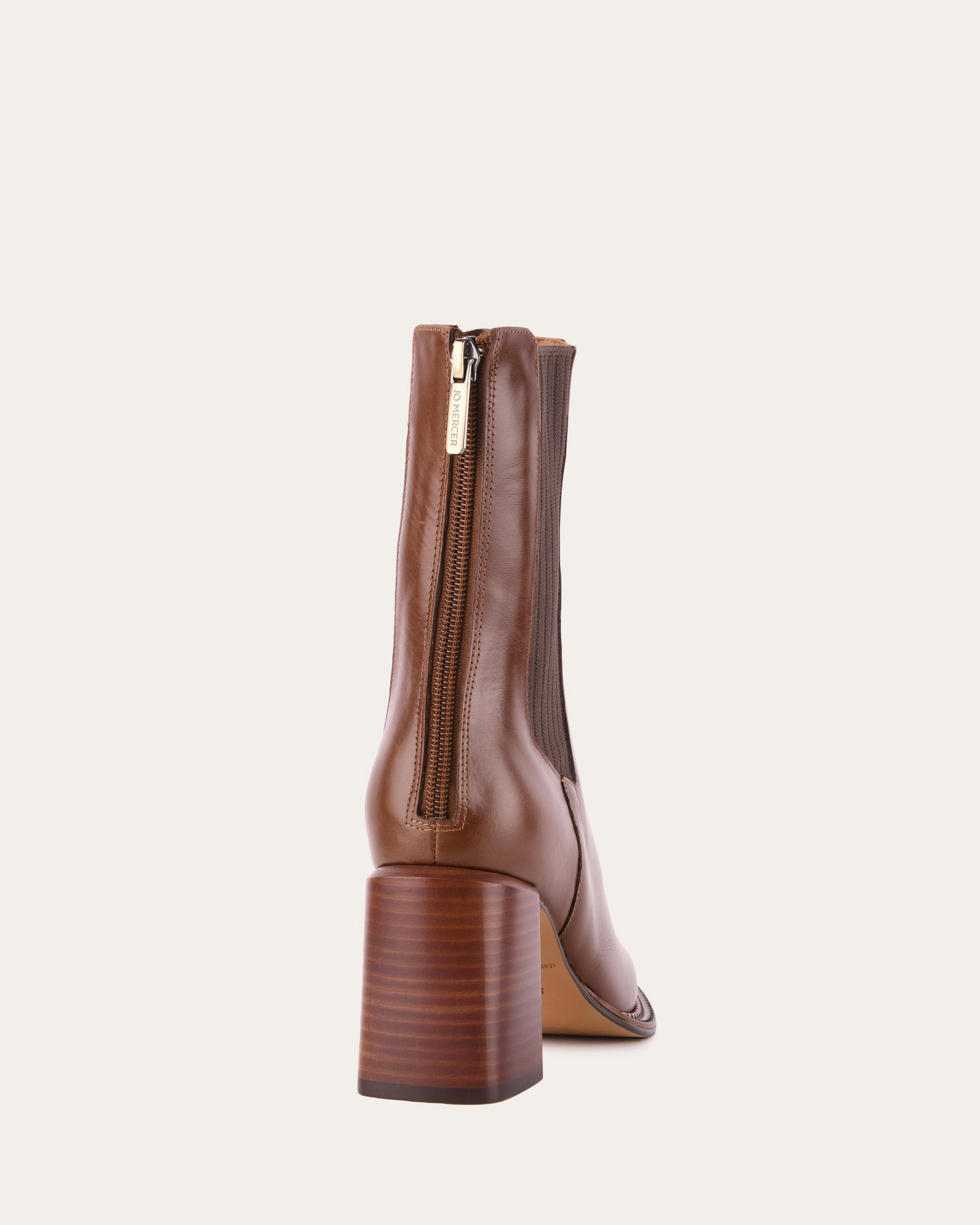 Lightweight Presence Devina Mid Ankle Boots Dark Choc Leather