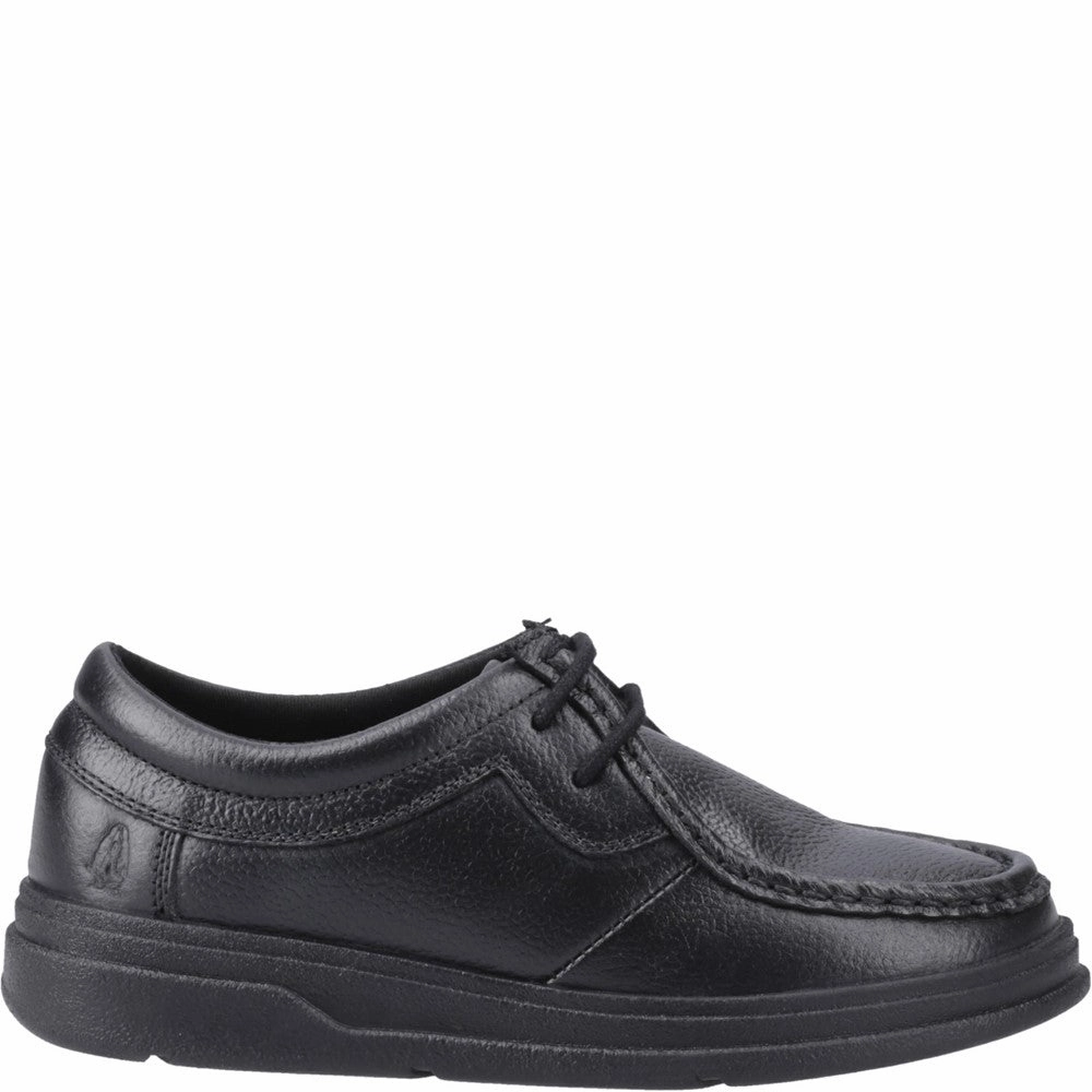Hush Puppies Ronan Mocc Toe Junior School Shoes Refined Looks Bold And Clean