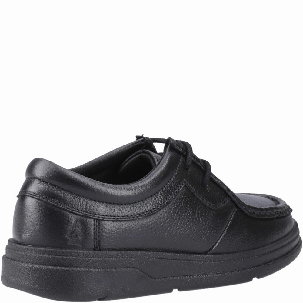Hush Puppies Ronan Mocc Toe Junior School Shoes Day-Built