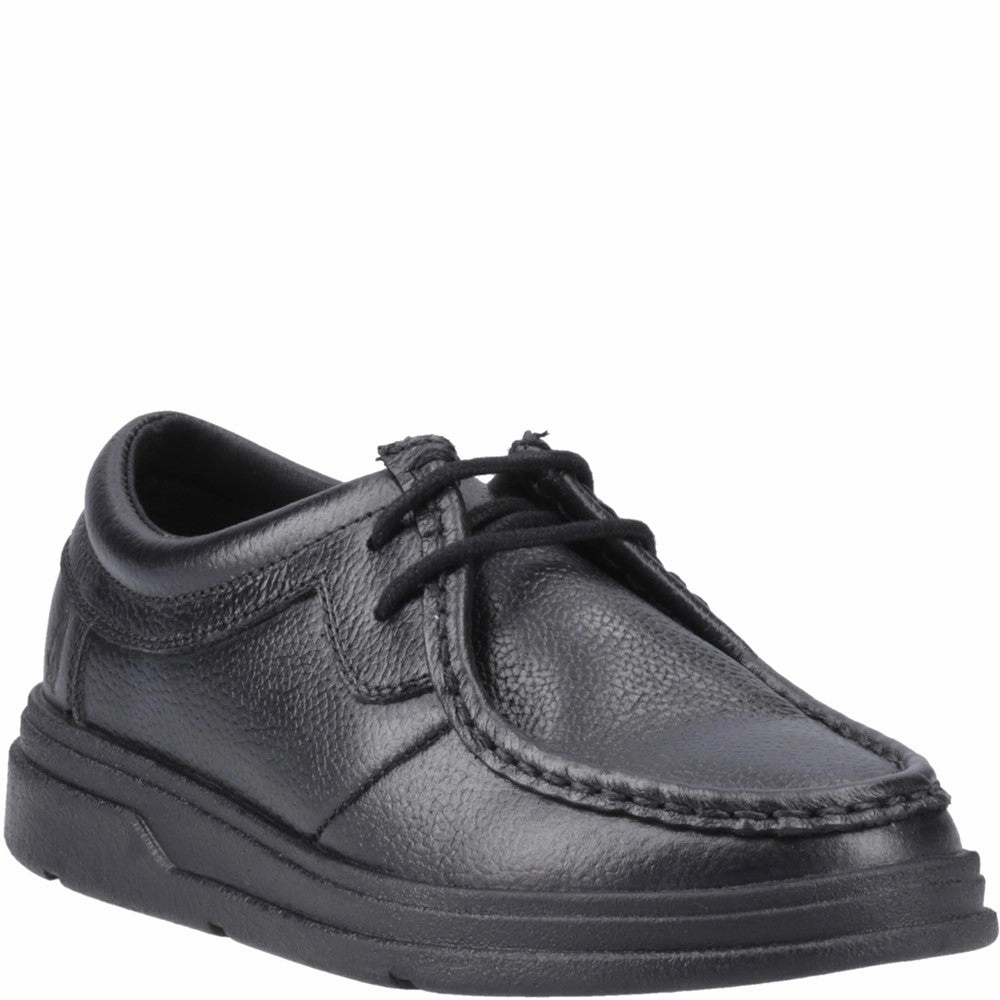 Daily Clarity Hush Puppies Ronan Mocc Toe Junior School Shoes