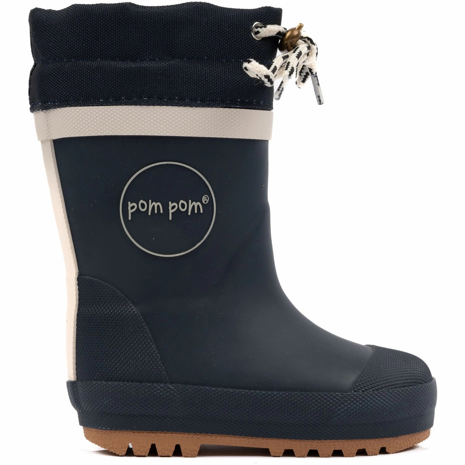 New Classics Pom Pom Thermo Rubber Boots Navy