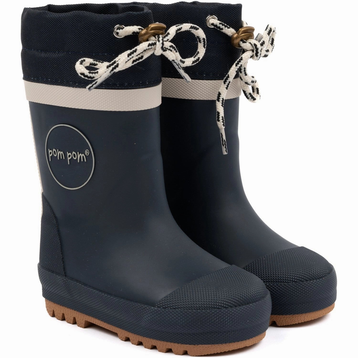 Pom Pom Thermo Rubber Boots Navy Layer Your World