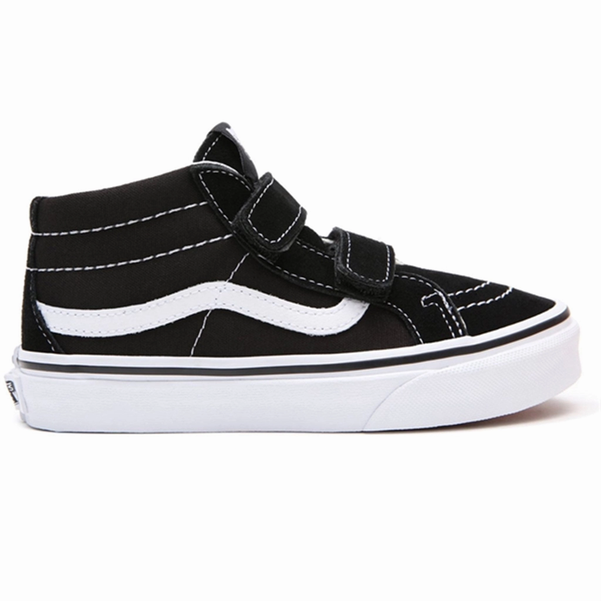 Vans Sk8-Mid Reissue V Black/True White Shoes Essential Edge