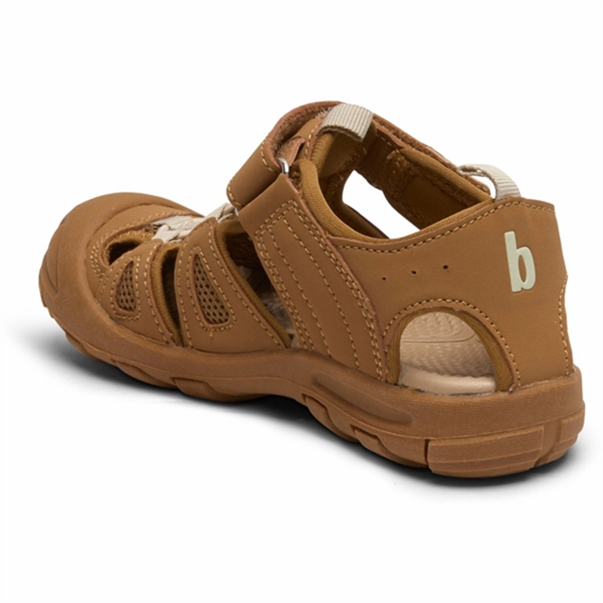 Bisgaard Parker Velcro Sandal Brown Sleek Comfortwear