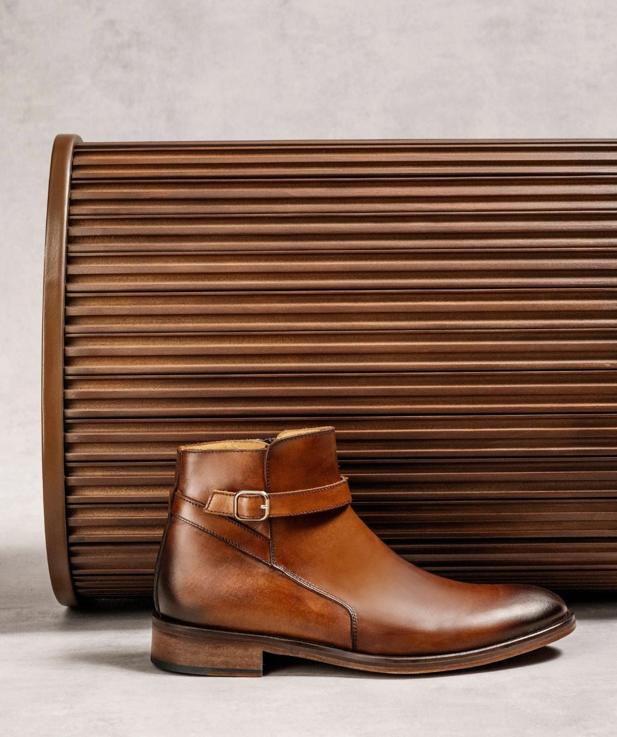 Elthon Patinated Brown Ankle Boots Purpose-Ready Anytime Fit