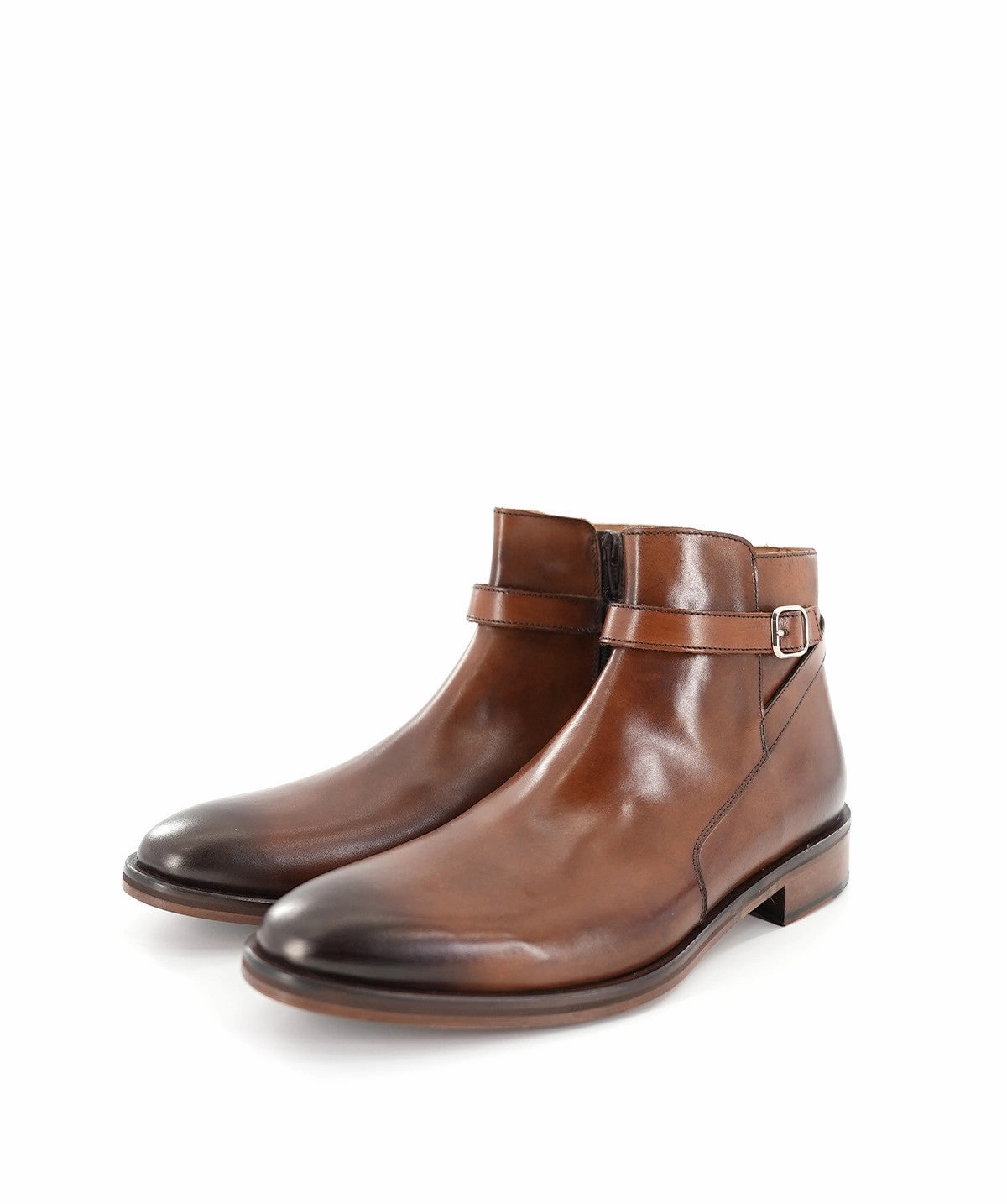 Elthon Patinated Brown Ankle Boots All-Day Rhythm