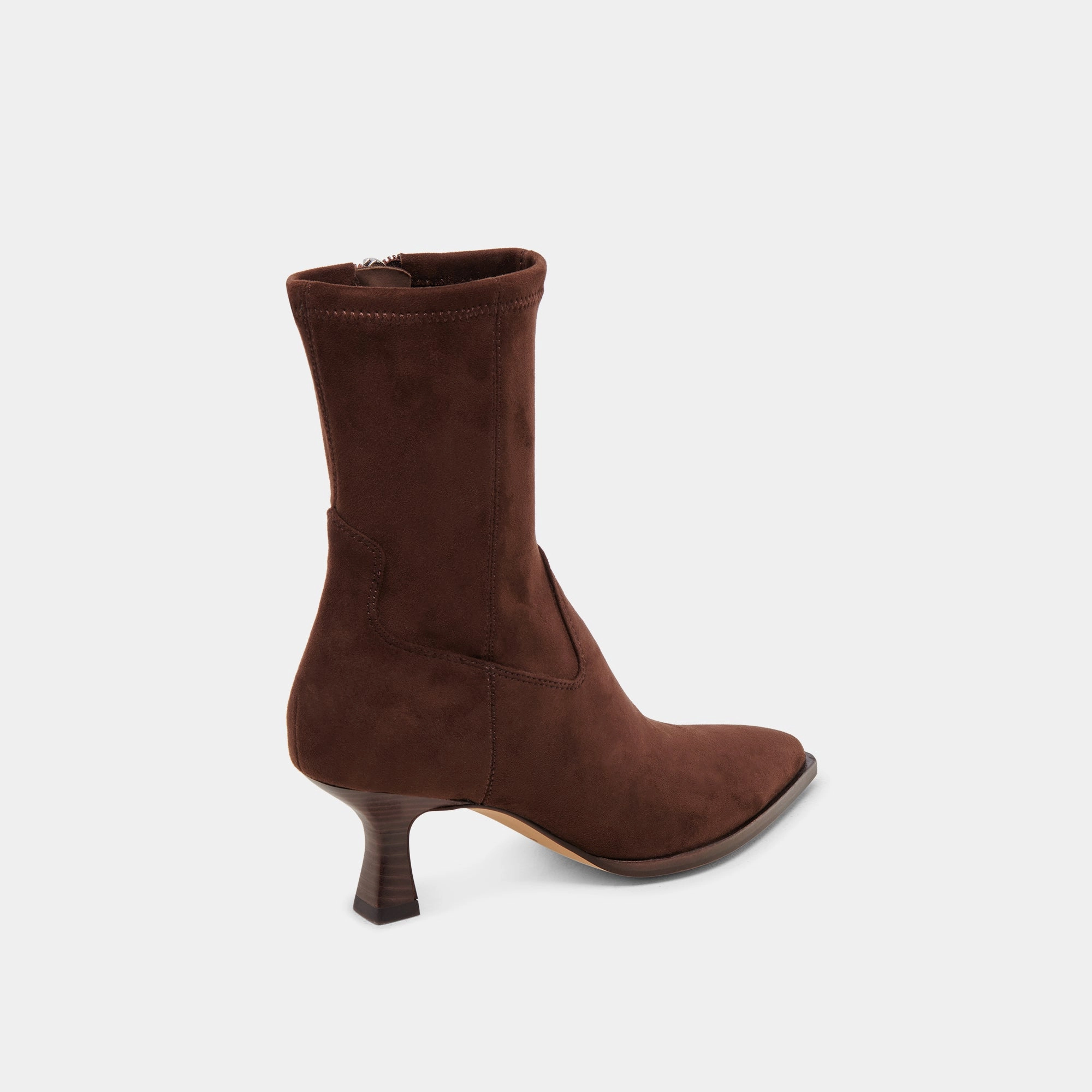 Arya Wide Calf Boots Dk Brown Stella Suede Wearable Clarity