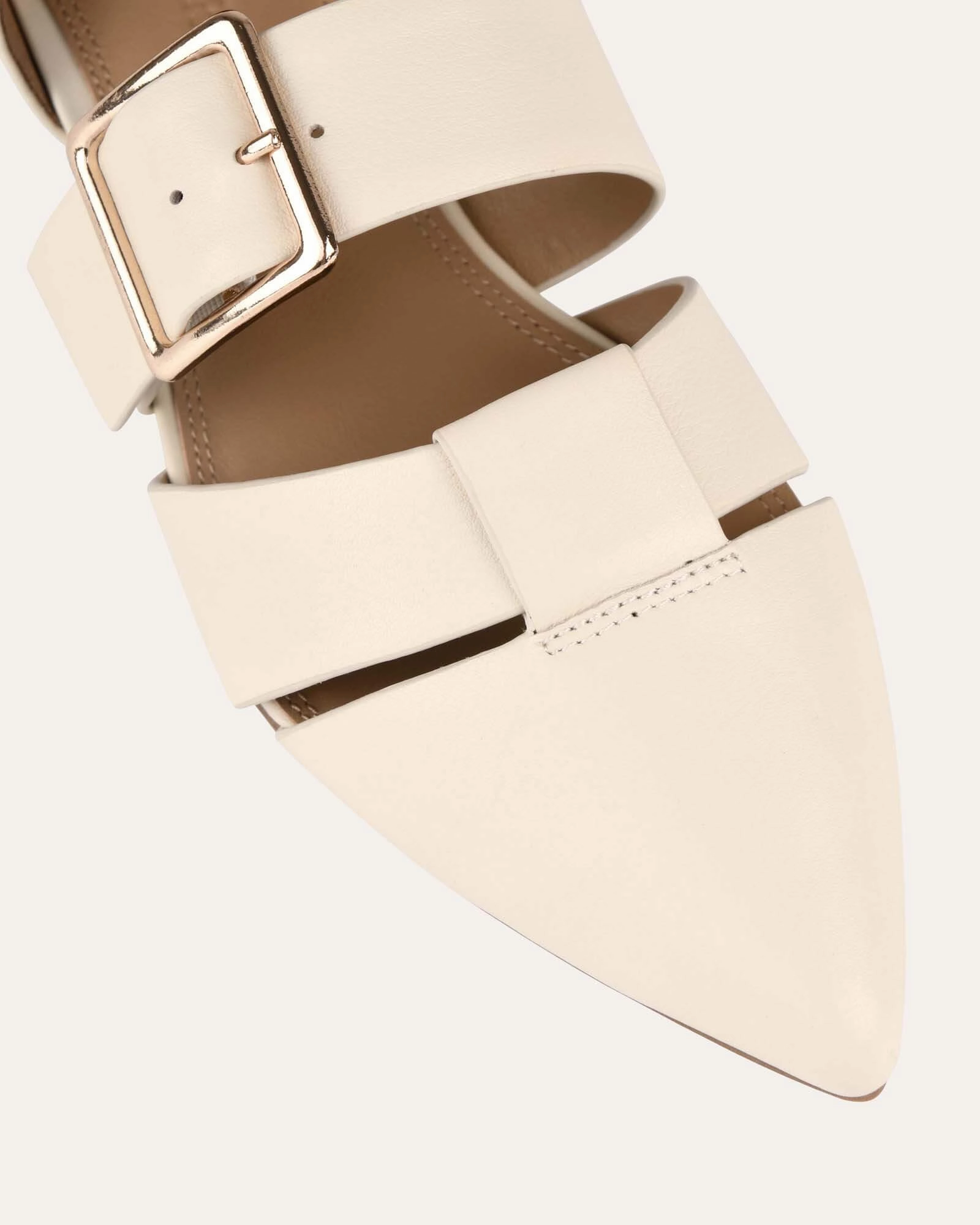 Carla Dress Flats Off White Leather Life-Ready Layers On-The-Go Style