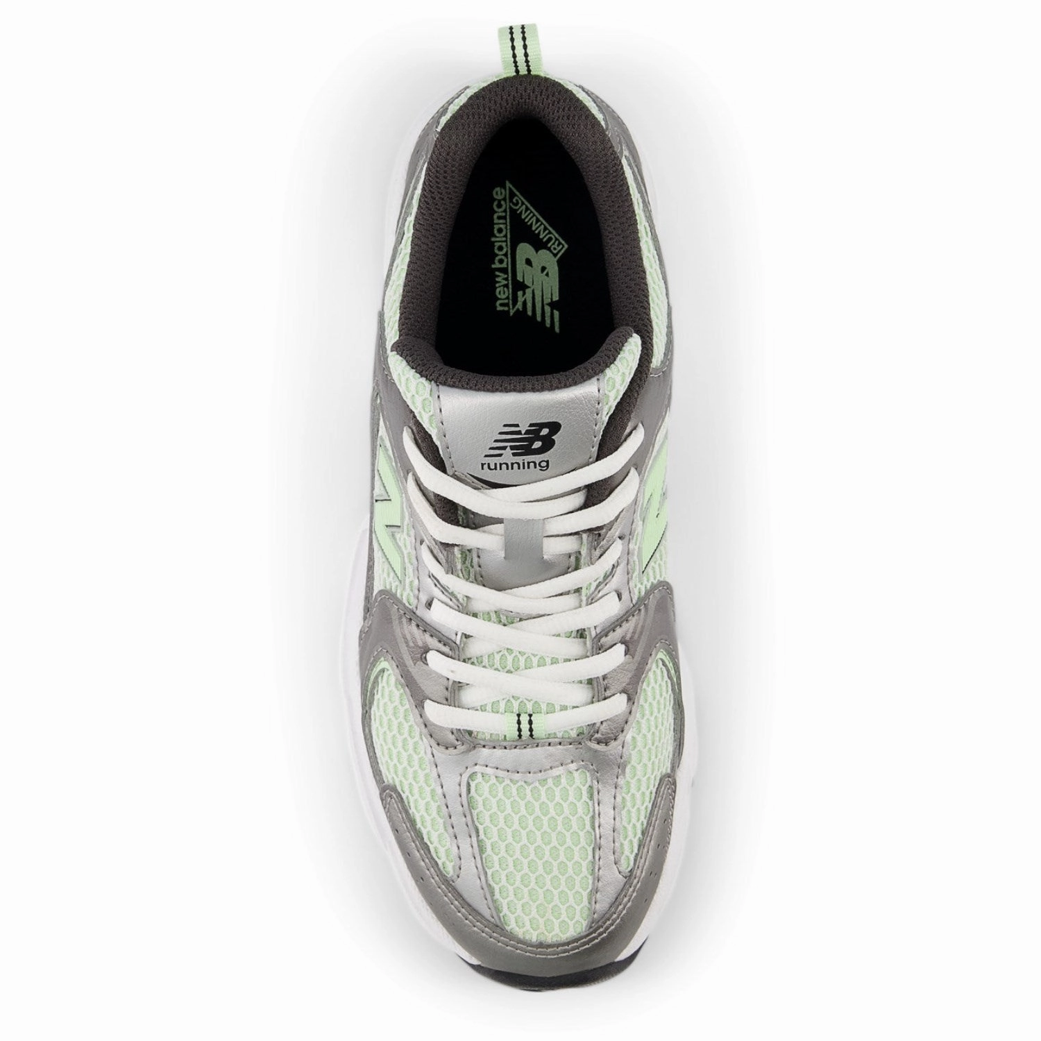 Motion-Minded Built For Motion New Balance Dark Silver Metallic New Balance 530 Kids Lace