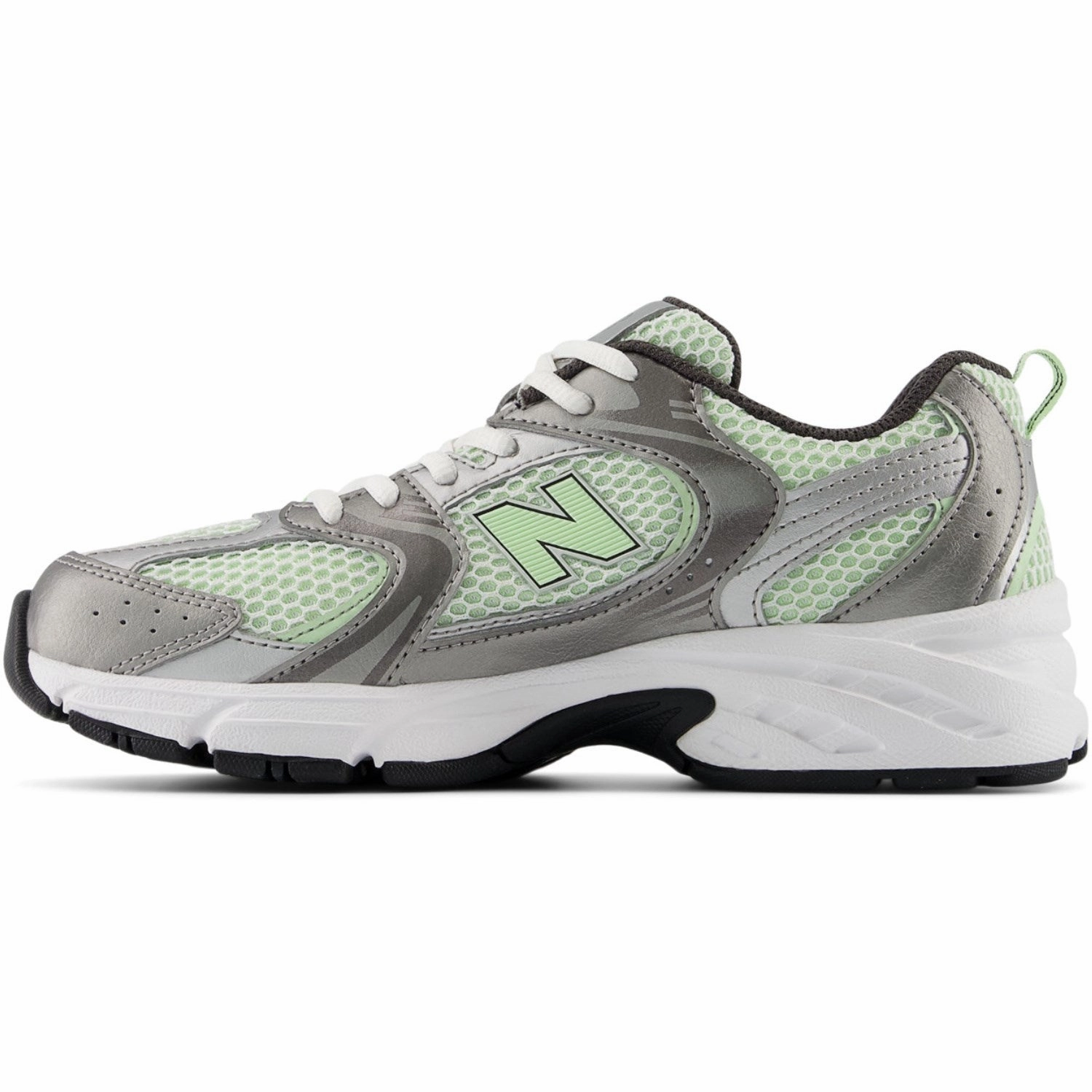 Soft-Fit System New Balance Dark Silver Metallic New Balance 530 Kids Lace