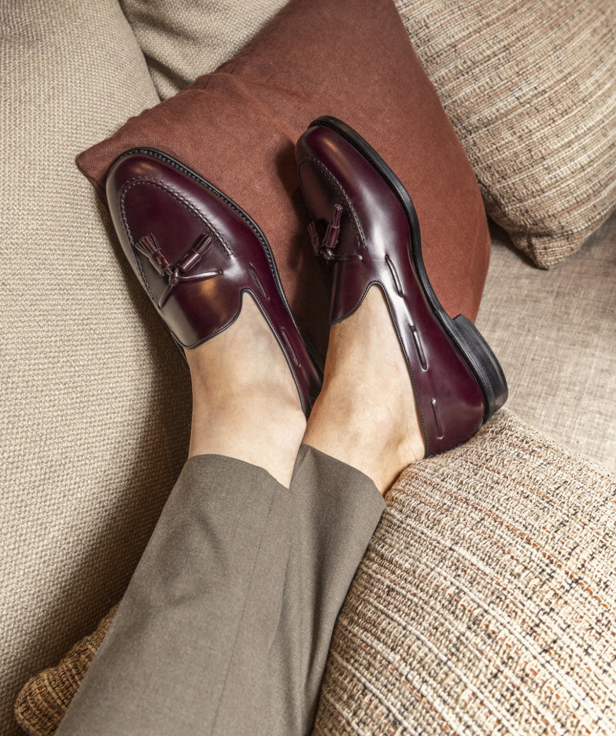 Olden Smooth Bordeaux Moccasin Adapt Daily Soft Impact