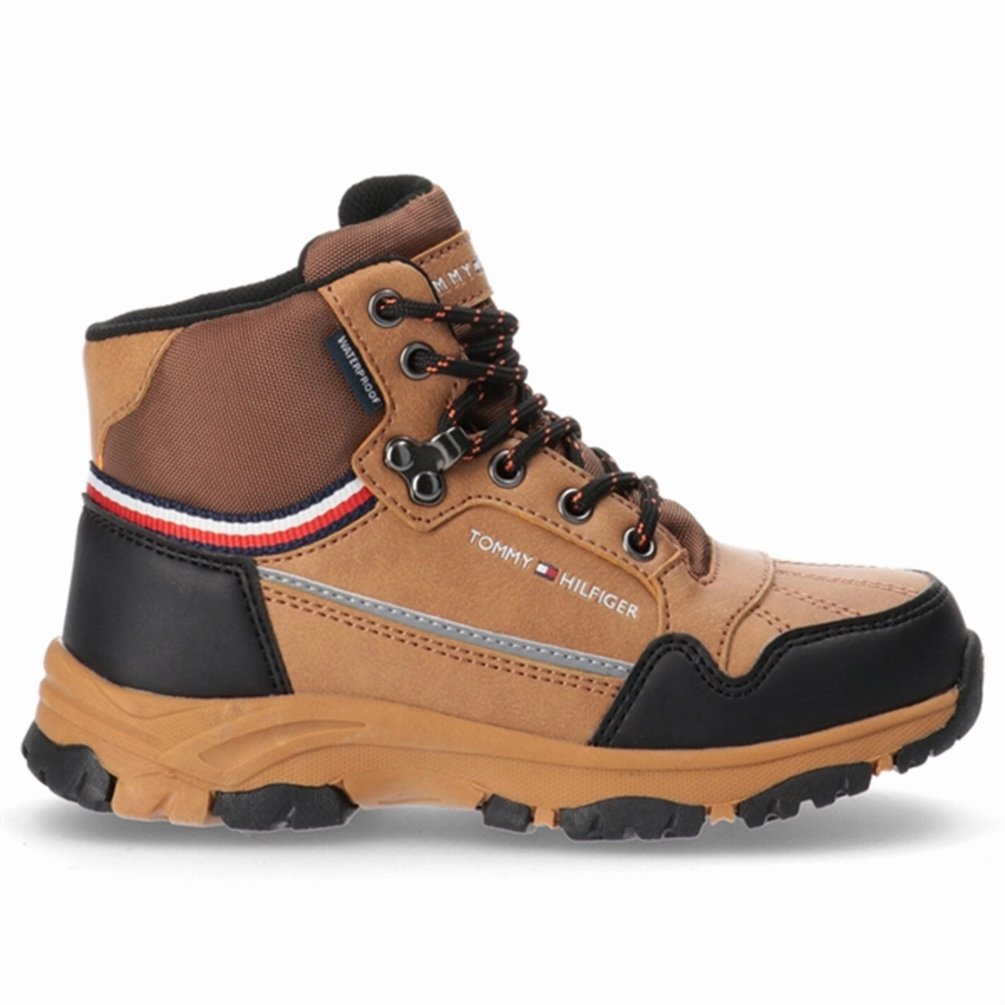 Tommy Hilfiger Tech Boot Cognac Modular Core Smooth Silhouettes