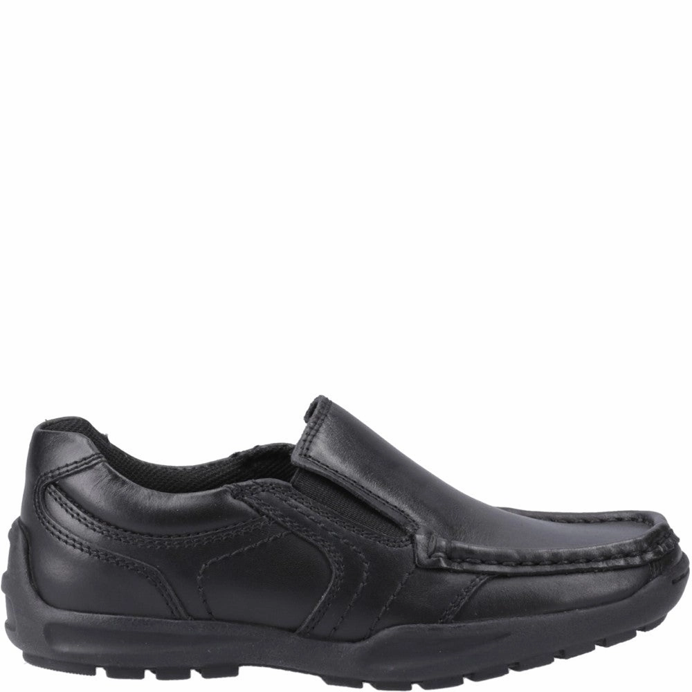 All-Day Rhythm Sleek Citywear Hush Puppies Morgan Slip On Junior School Shoes